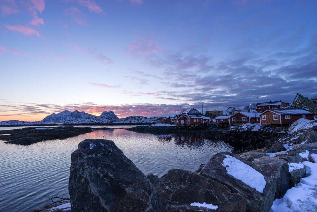 Discover the Magic of the Lofoten Islands in Norway: A 2023 Comprehensive Guide A breathtaking panoramic view of Svolvær; a famous tourist attraction in Lofoten.
