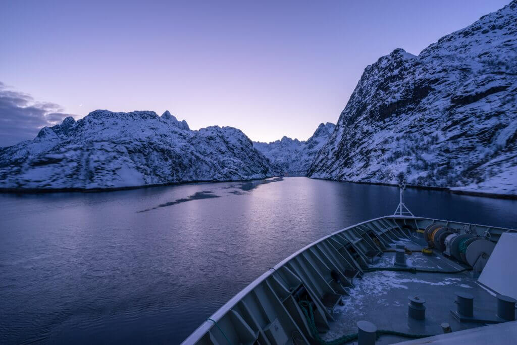 Fjord Cruise at the Trollfjord in Lofoten Islands 