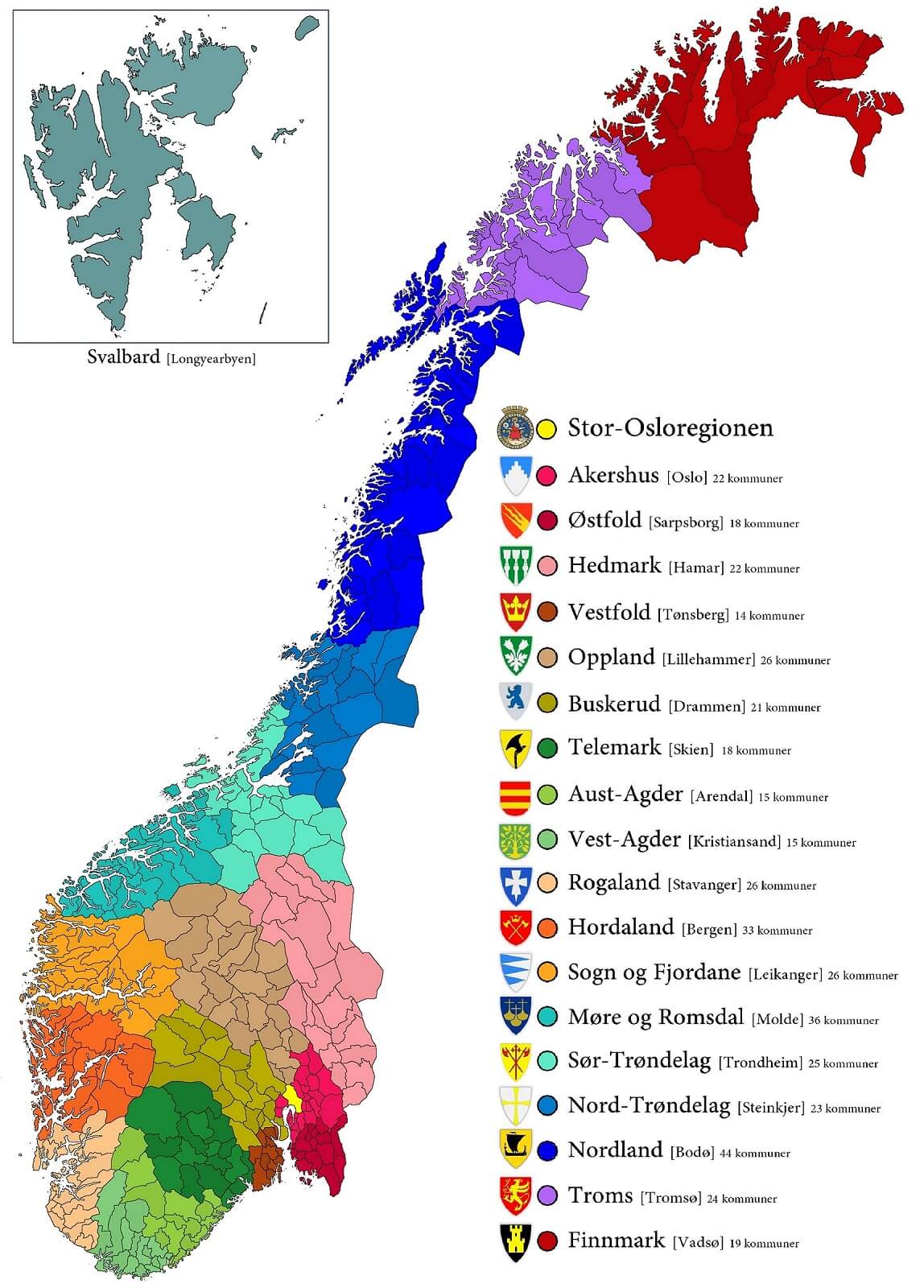 map of norway