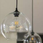 glass bowl pendant light
