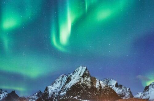 Tromso Northern Lights: The Best Place to See them in 2022/23 skyline of tromso northern lights